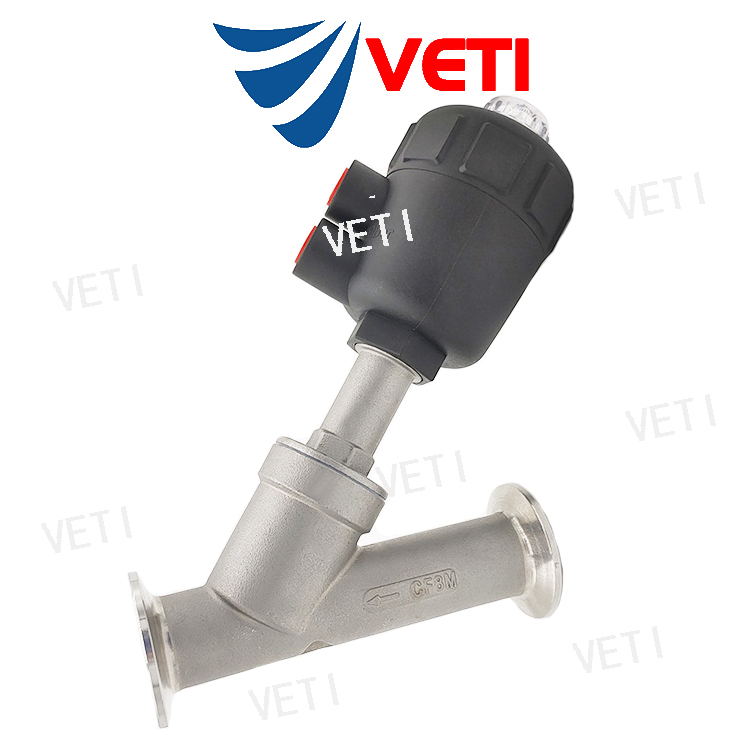进口快装式气动角座阀-进口卡箍式气动角座阀品牌商-美国VETI/威迪阀门