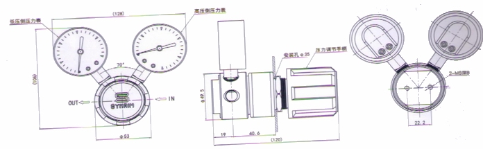 进口不锈钢小流量减压器安装图